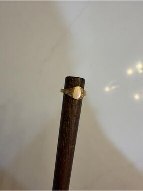 10k Gold Signet Ring for Women